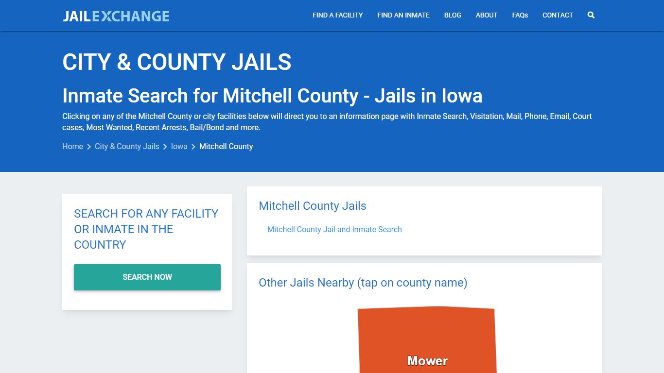Inmate Search for Mitchell County | Jails in Iowa - Jail Exchange